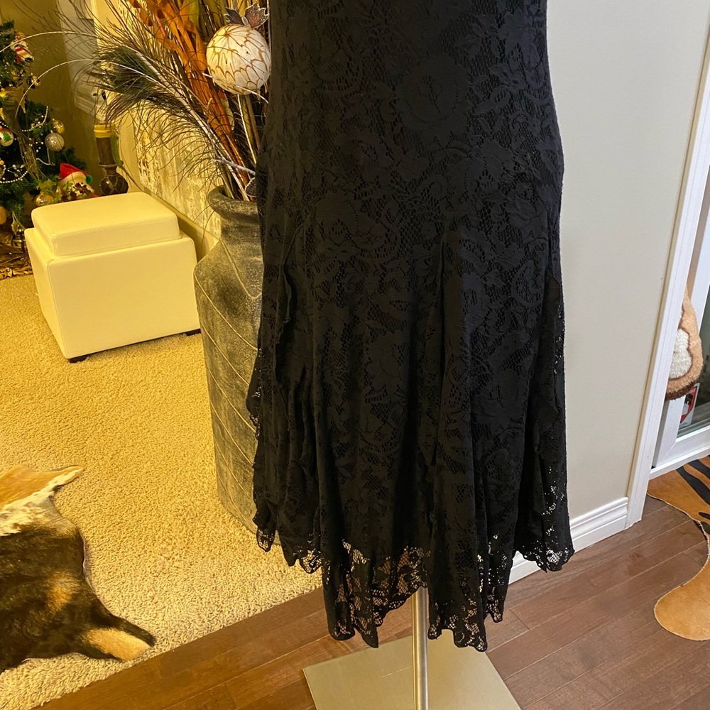 Black lace dress size Medium.